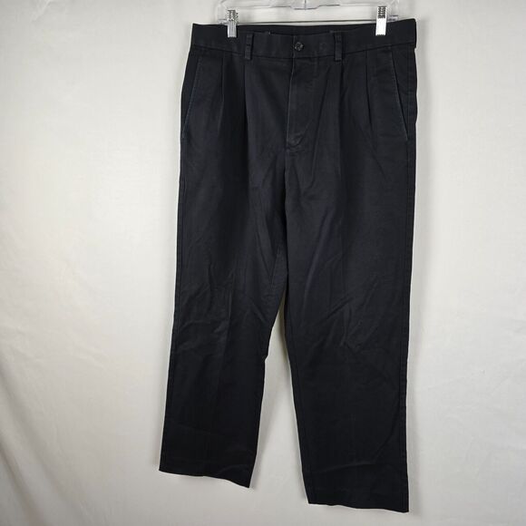 Nordstrom Chino Pants Men's 34 x 34 *** Dk Blue Straight Smartcare Wrinkle Free - Picture 14 of 16